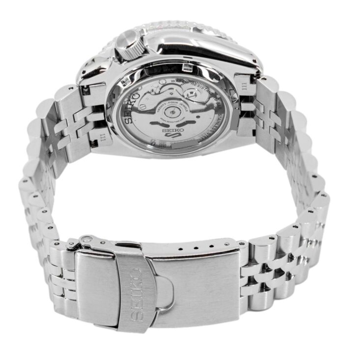 Seiko 5 Sports GMT SKX Automatic Blueberry Dial Silver Steel Strap Watch For Men - SSK003K1 - Image 9
